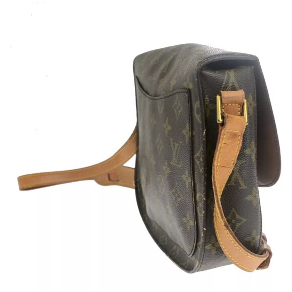 LOUIS VUITTON Saint Cloud GM Shoulder Bag Monogram Leather Brown M51242 65YF359 - Picture 4 of 13